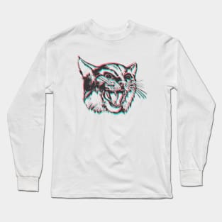 Glitch Cat Long Sleeve T-Shirt